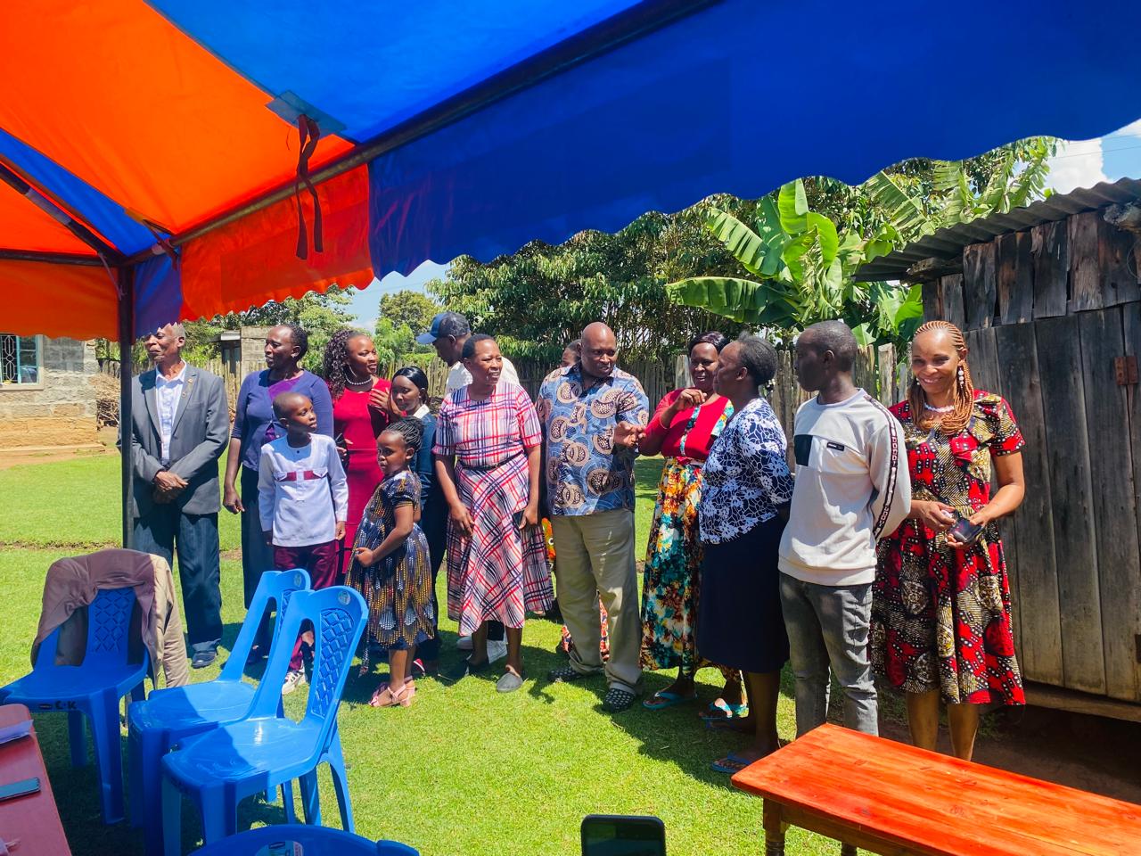 Foundation members during the healthcare and wellbeing visit